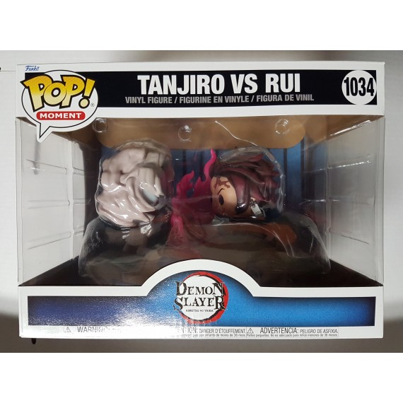 Funko Pop moment Tanjiro vs Rui Demon Slayer 1034